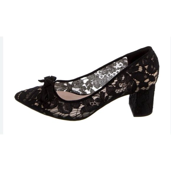 Kate Spade Madelaine Too Pump In Black Size 7.5 / Excellent - Picture 1 of 9